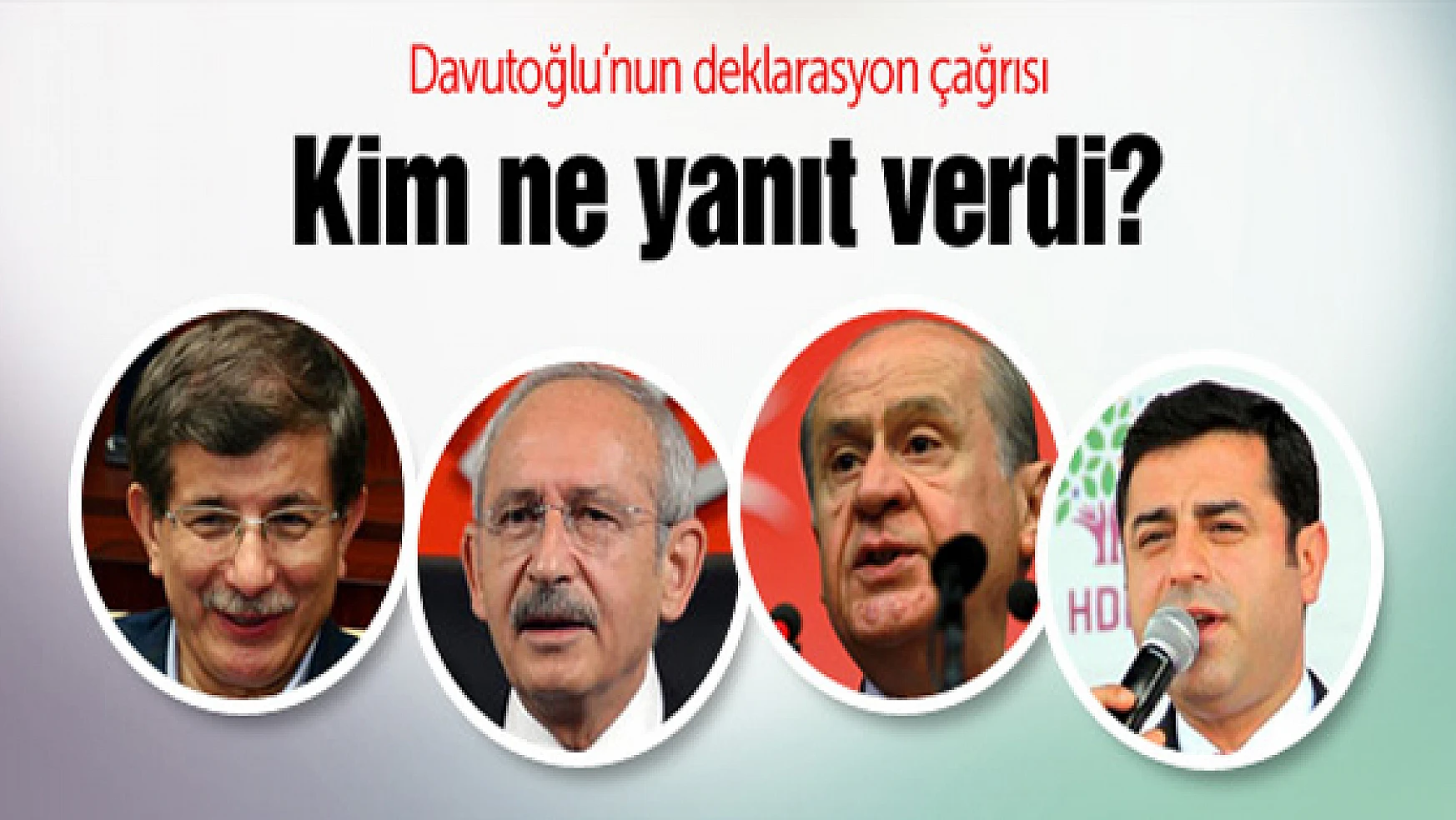 Davutoğlu'nun deklarasyon çağrısına 2 partiden yanıt