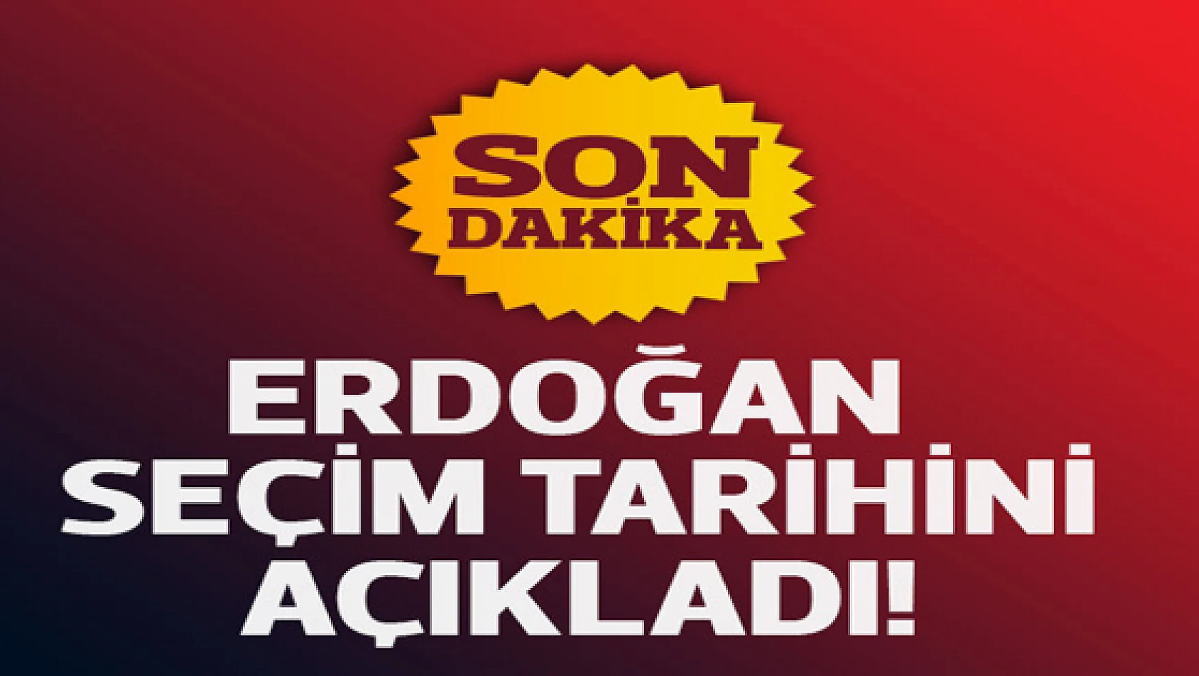 Erdoğan'dan, '1 Kasım'da seçim' açıklaması