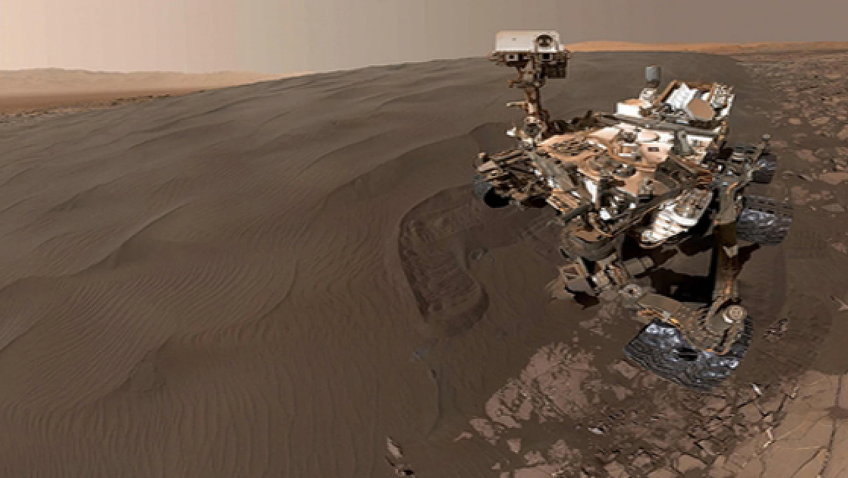 Curiosity Mars'tan selfie yolladı