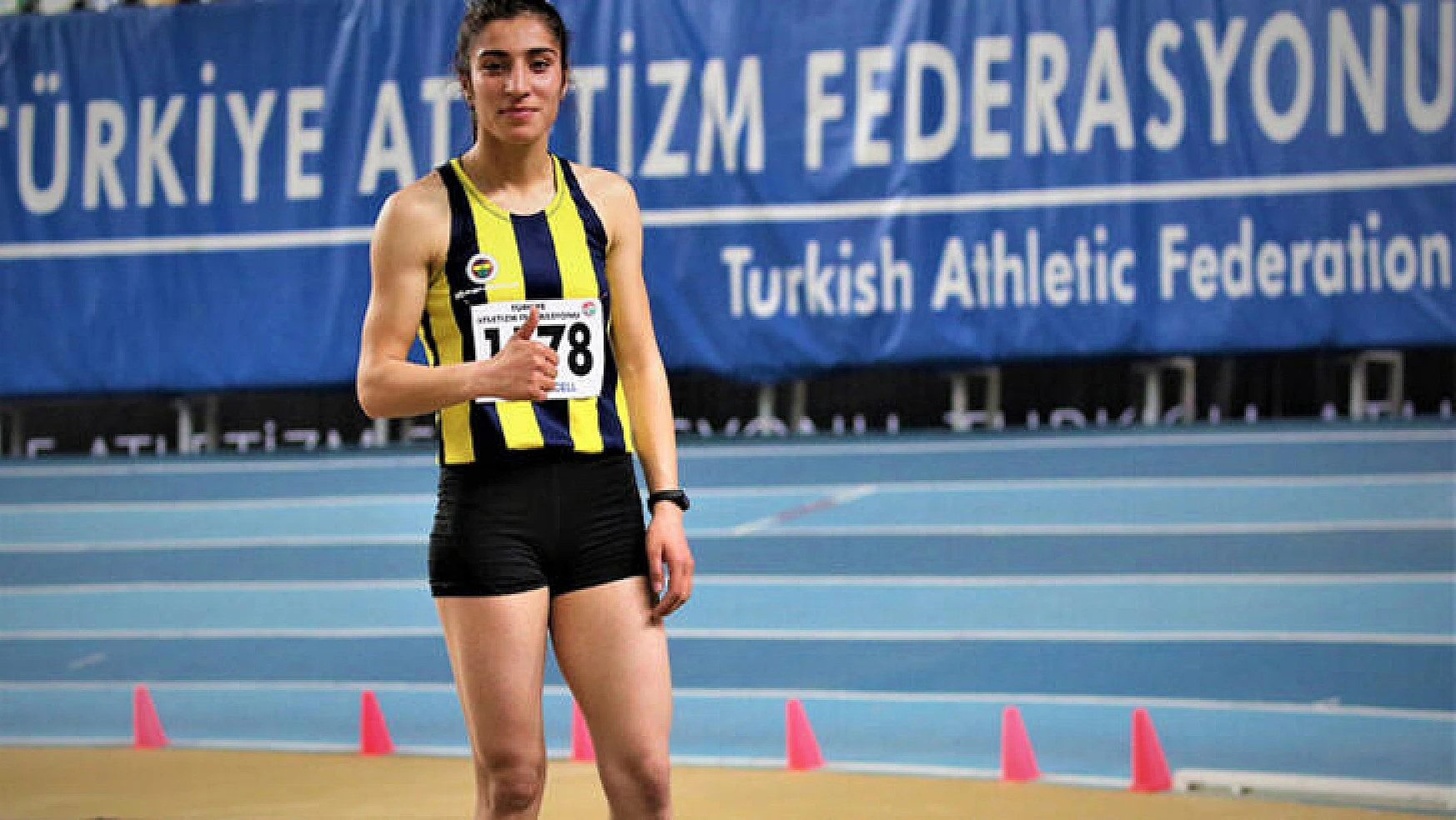 Vanlı atlet  Nevin İnce  Türkiye rekoru kırdı