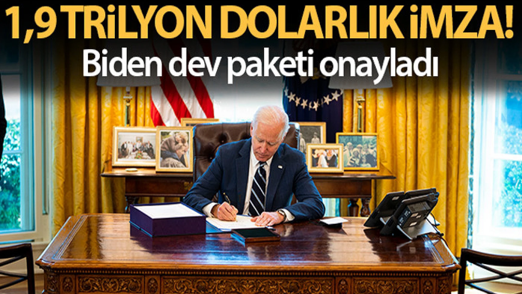 ABD Başkanı Joe Biden 1,9 trilyon dolarlık Covid-19 destek paketini imzaladı