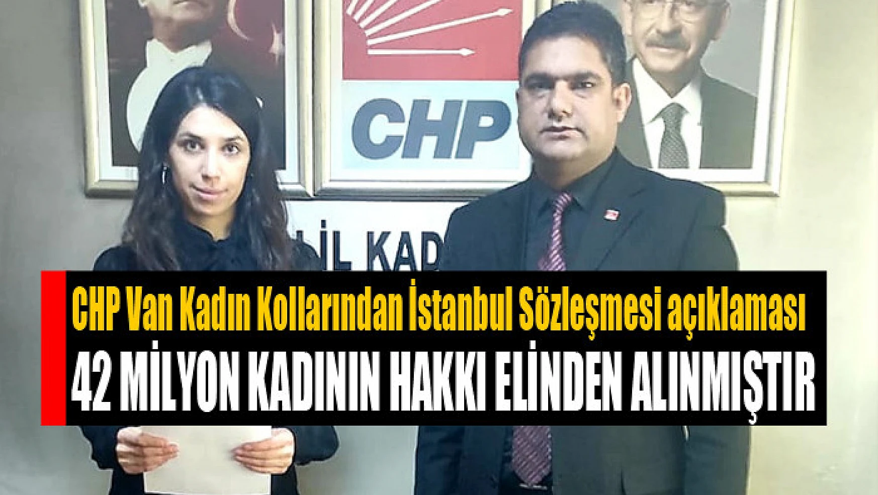 CHP Van Kadın Kollarından İstanbul Sözleşmesi açıklaması