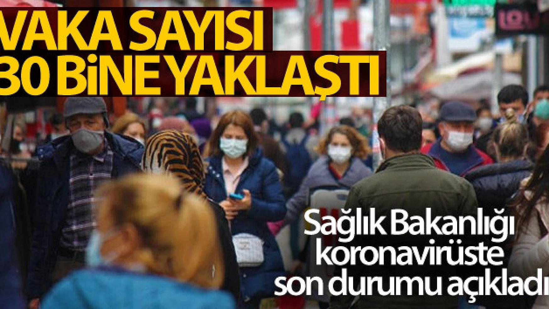 Türkiye'de son 24 saatte 29.762 koronavirüs vakası tespit edildi