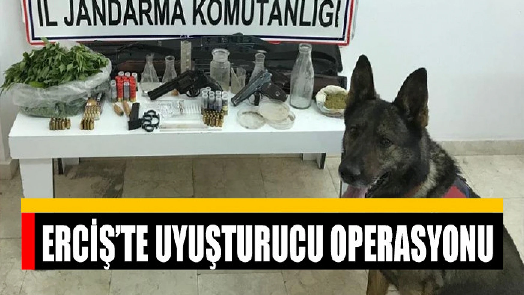 Erciş'te uyuşturucu operasyonu