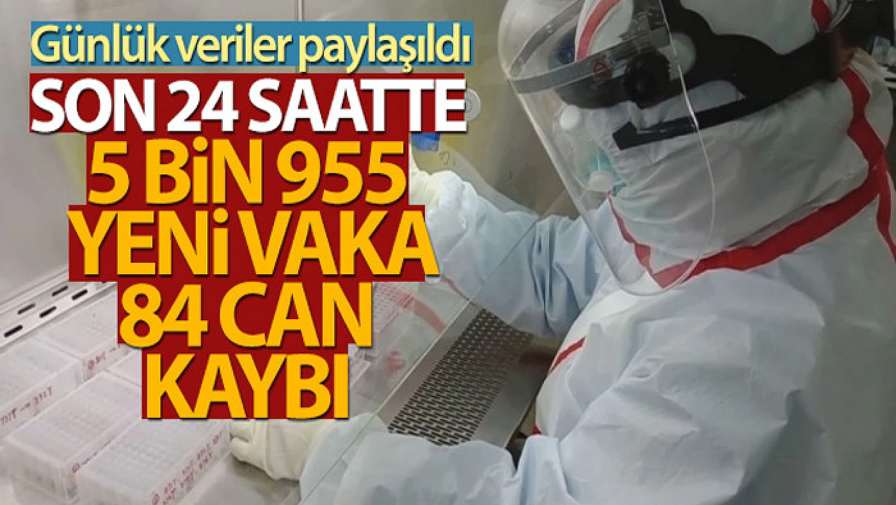 Türkiye'de son 24 saatte 5.955 koronavirüs vakası tespit edildi