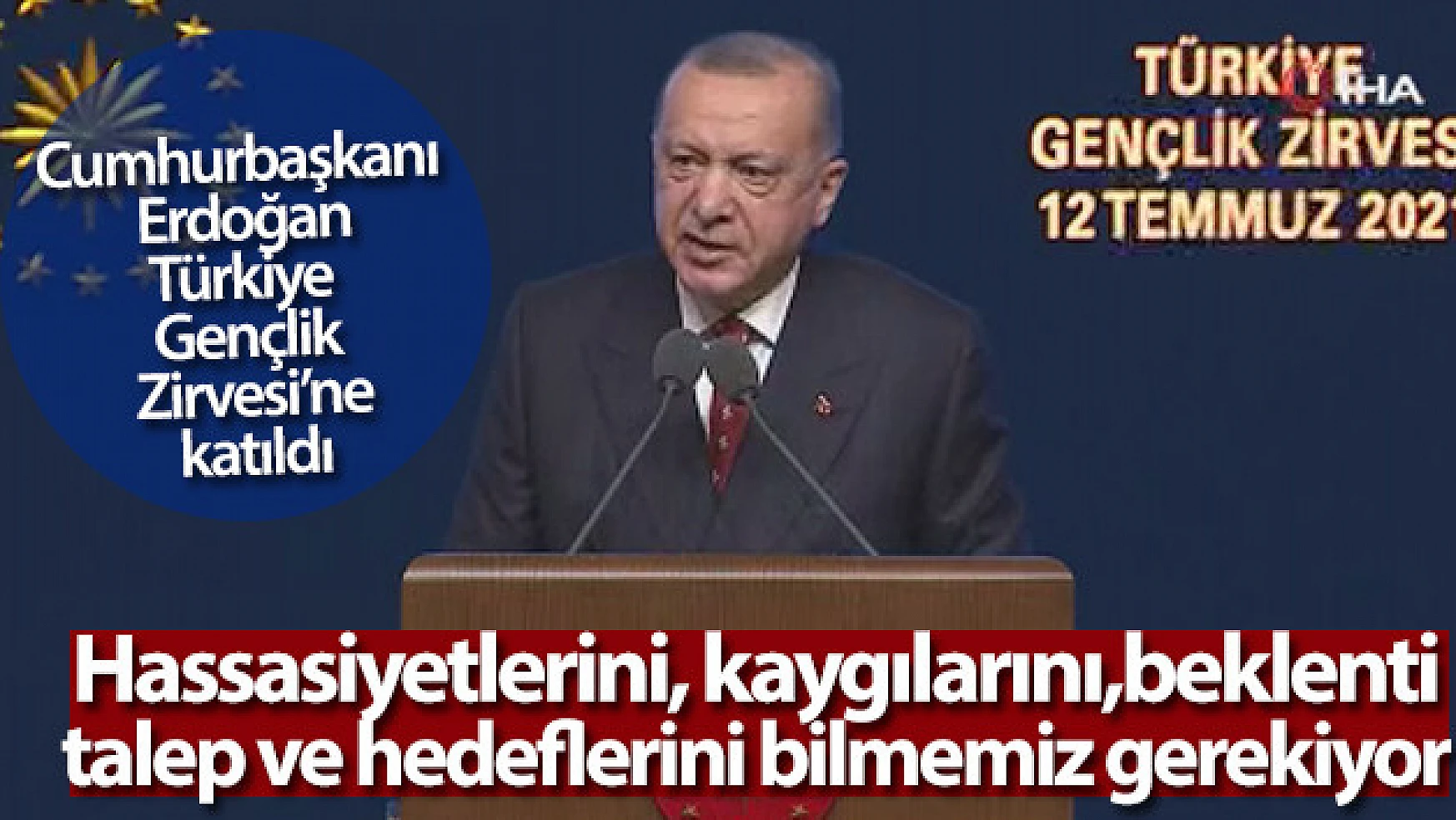 Cumhurbaşkanı Erdoğan, Türkiye Gençlik Zirvesi'ne katıldı