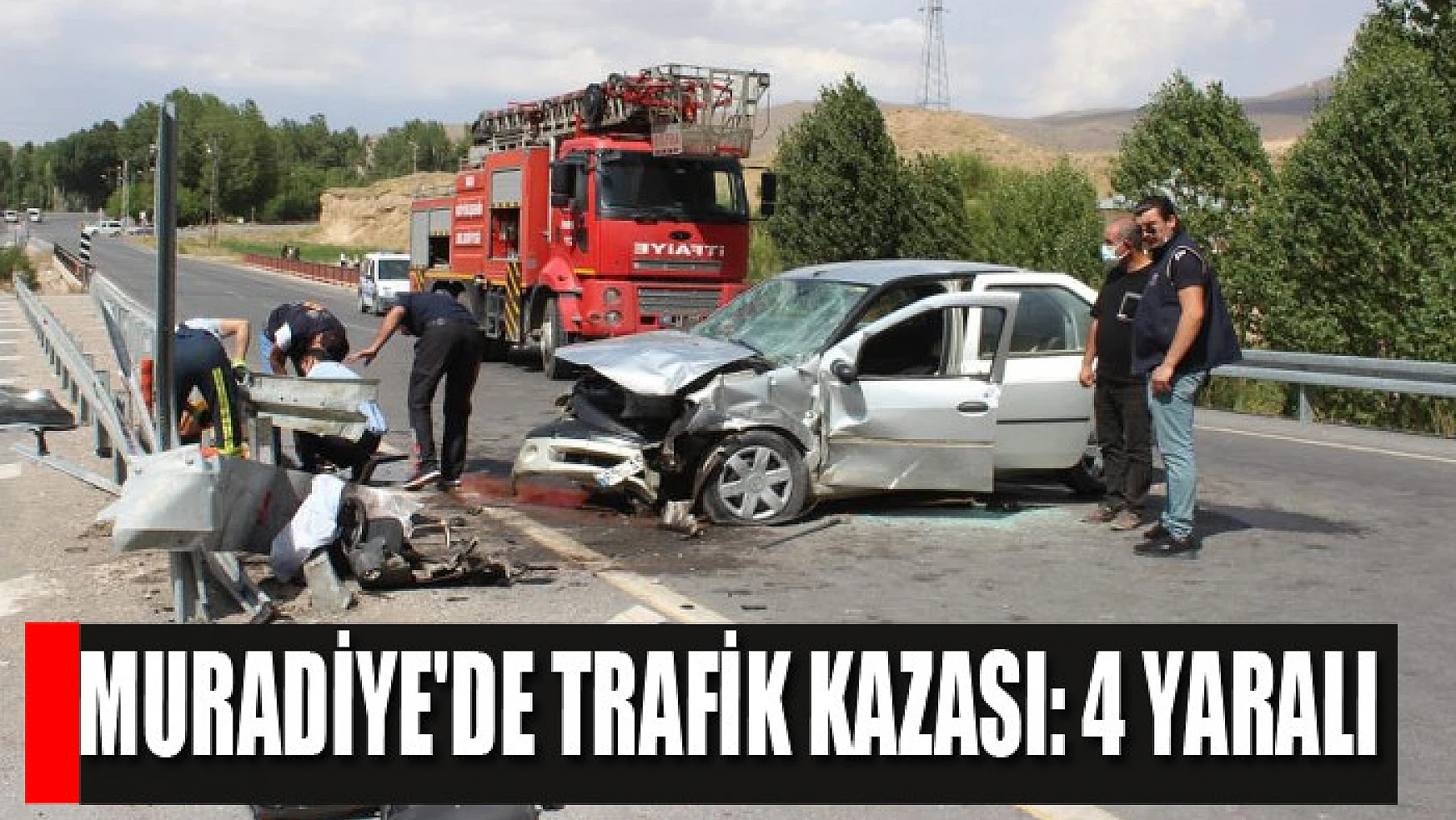 Muradiye'de trafik kazası: 4 yaralı