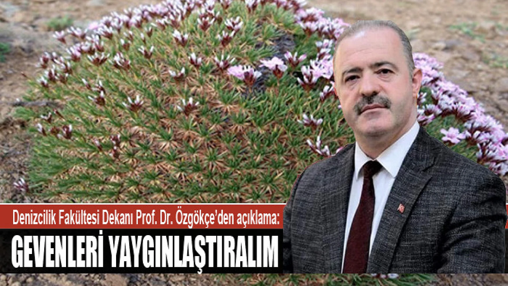 Denizcilik Fakültesi Dekanı Prof. Dr. Özgökçe'den sel açıklaması: Gevenleri yaygınlaştıralım