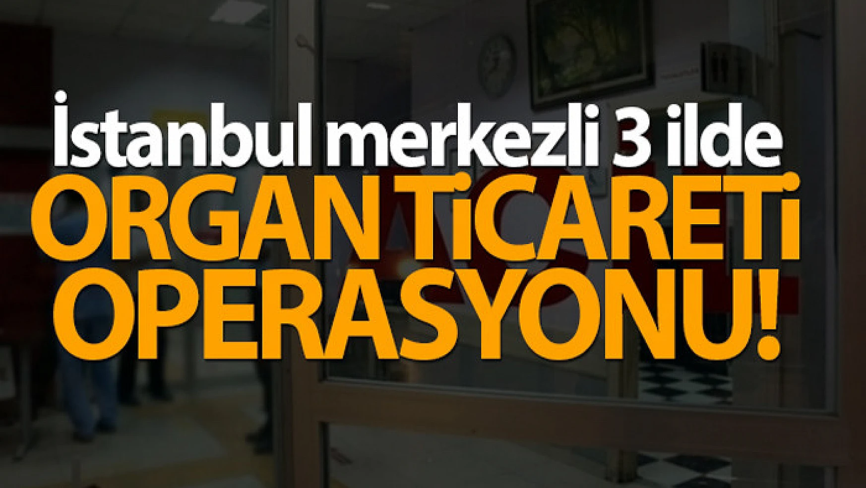İstanbul'da organ ticareti operasyonu