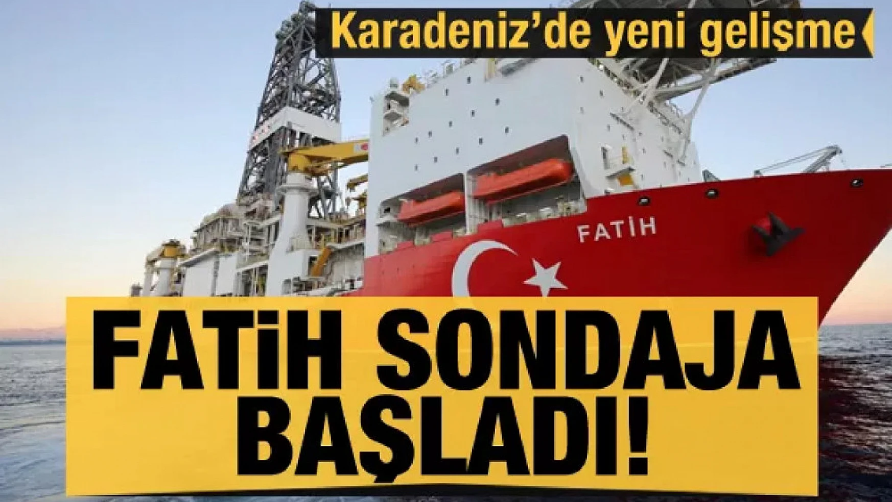 Fatih gemisi, Türkali-5'te sondaja başladı