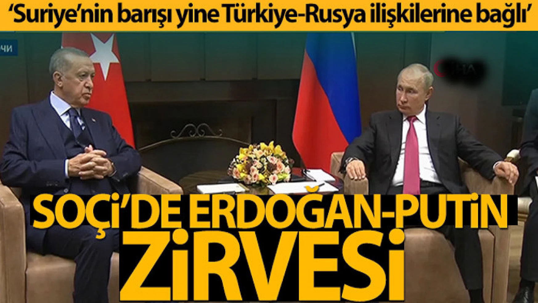Cumhurbaşkanı Erdoğan: 'Suriye'nin barışı yine Türkiye-Rusya ilişkilerine bağlı'
