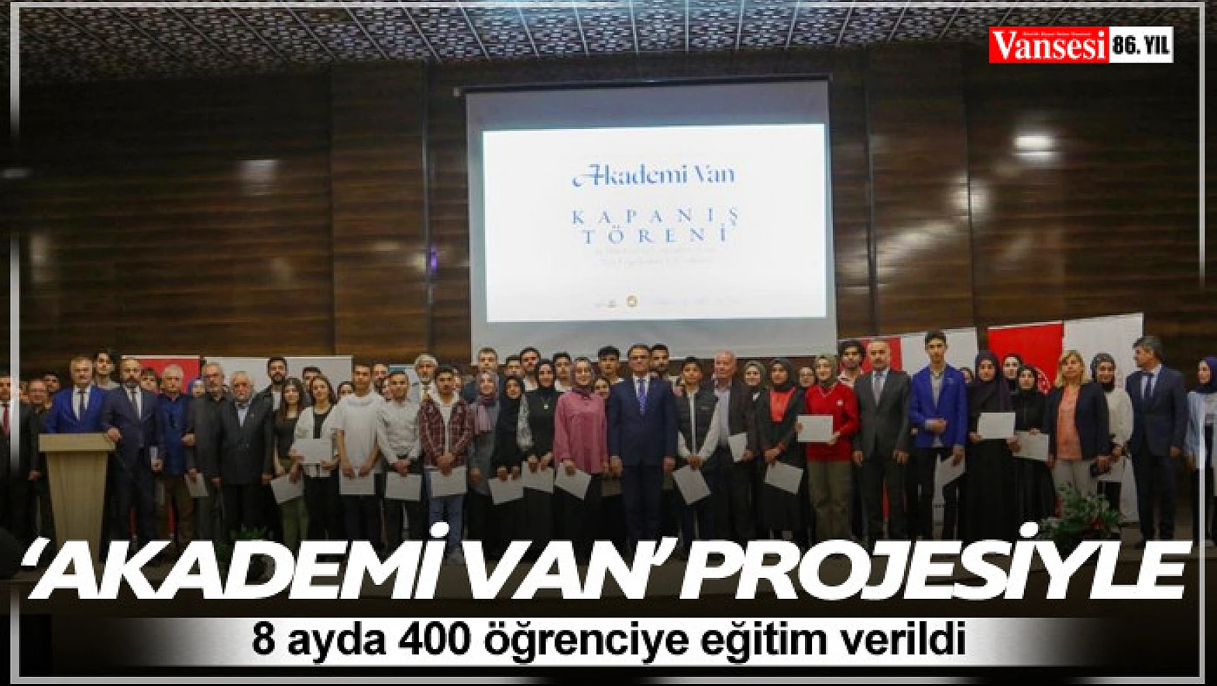 'Akademi Van' projesiyle 8 ayda 400 öğrenciye eğitim verildi