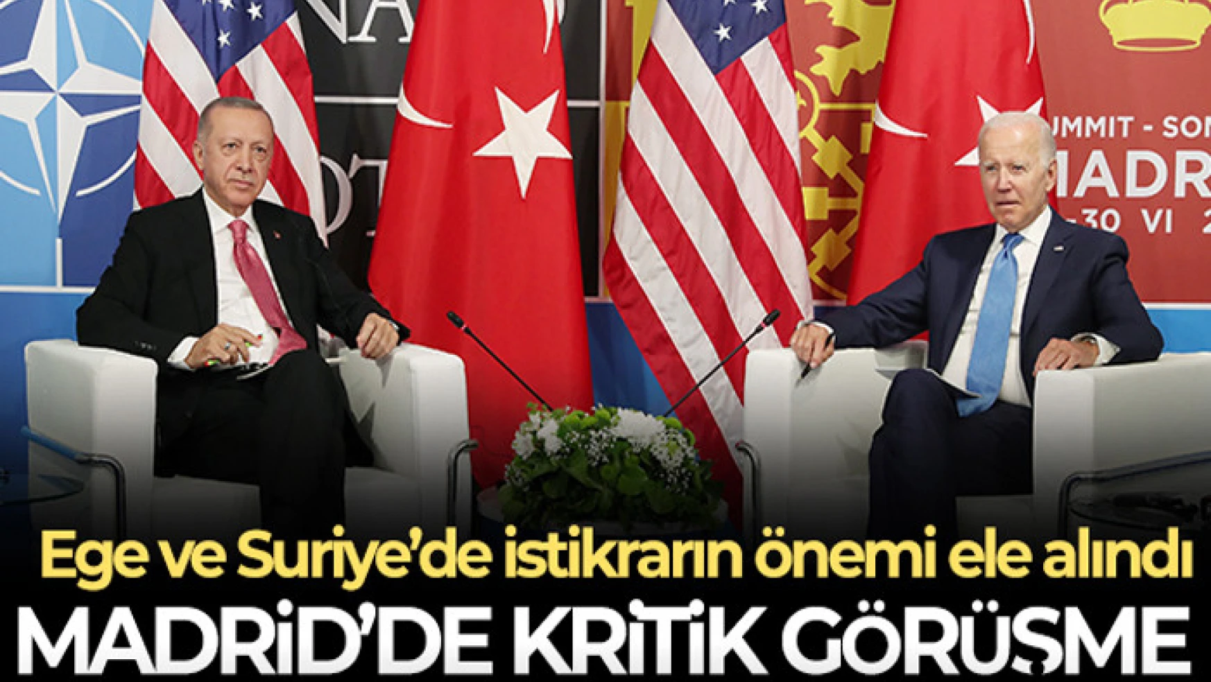 Cumhurbaşkanı Erdoğan ile ABD Başkanı Biden arasında kritik görüşme
