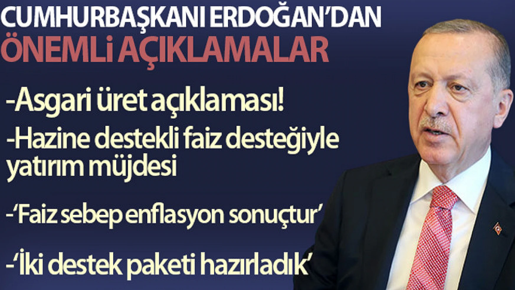 Cumhurbaşkanı Erdoğan: Kur-faiz-enflasyon sarmalında yaşamayacağız