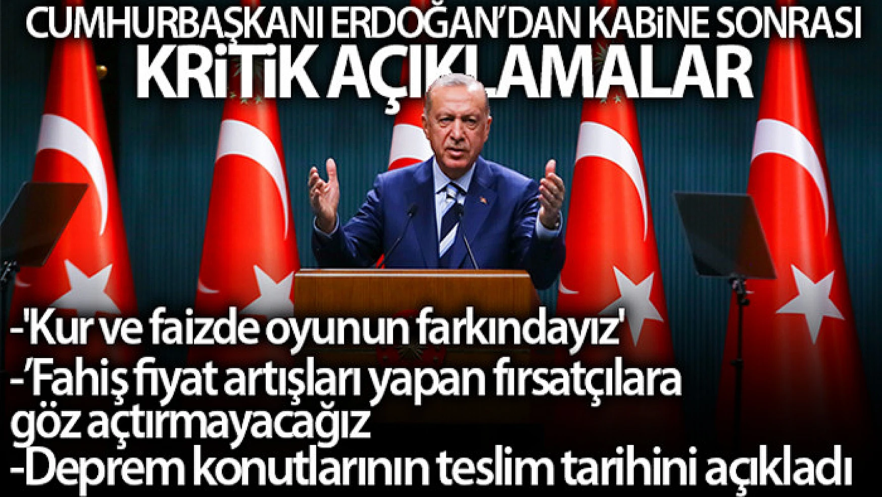 Cumhurbaşkanı Erdoğan: Kur ve faizde oyunun farkındayız