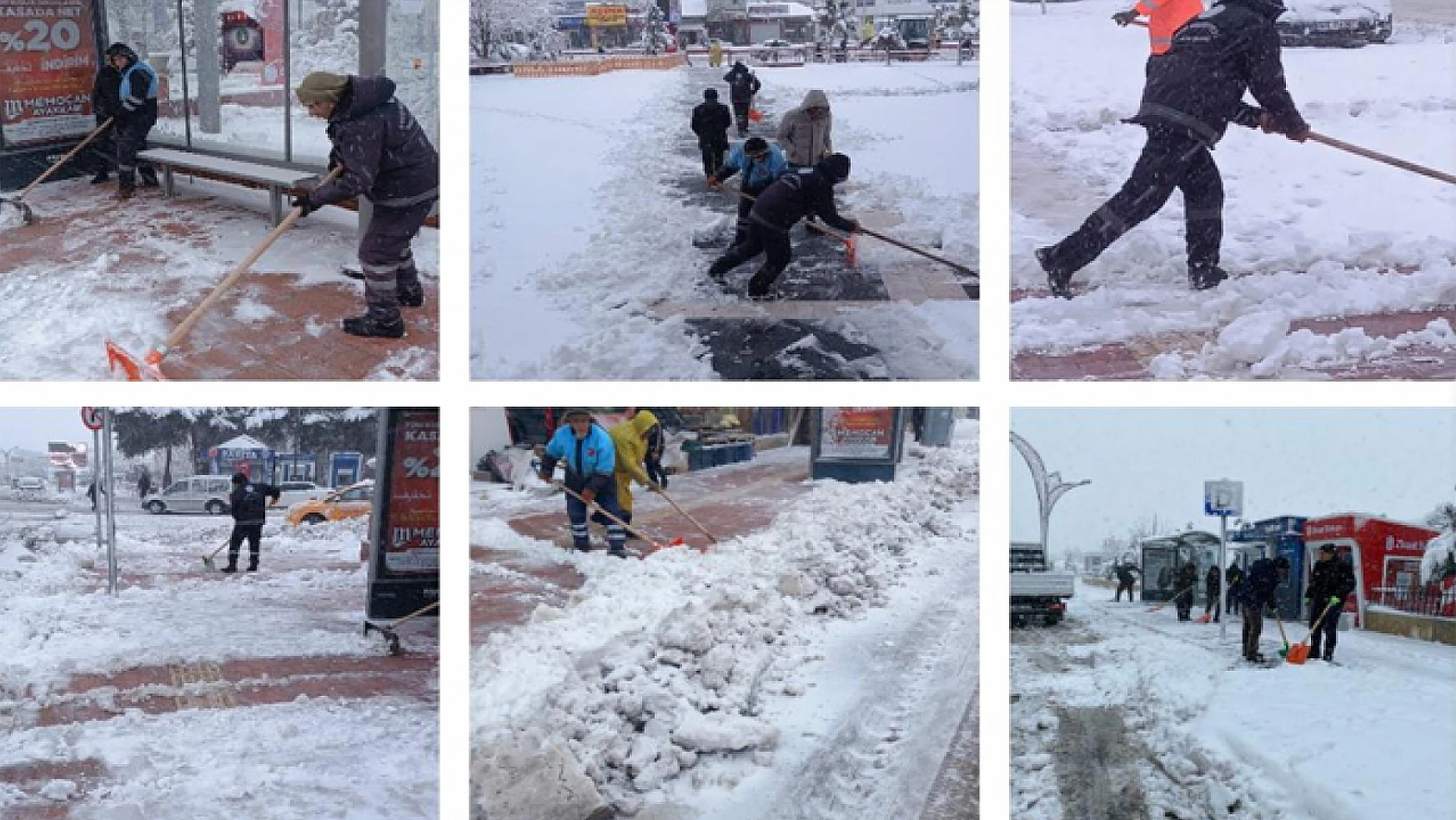 Erciş Belediyesi'nden karla mücadele çalışması