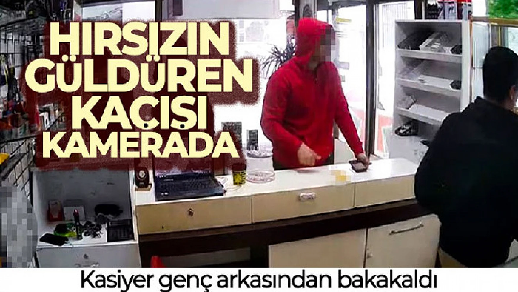 İstanbul'da hırsızın güldüren kaçışı kamerada