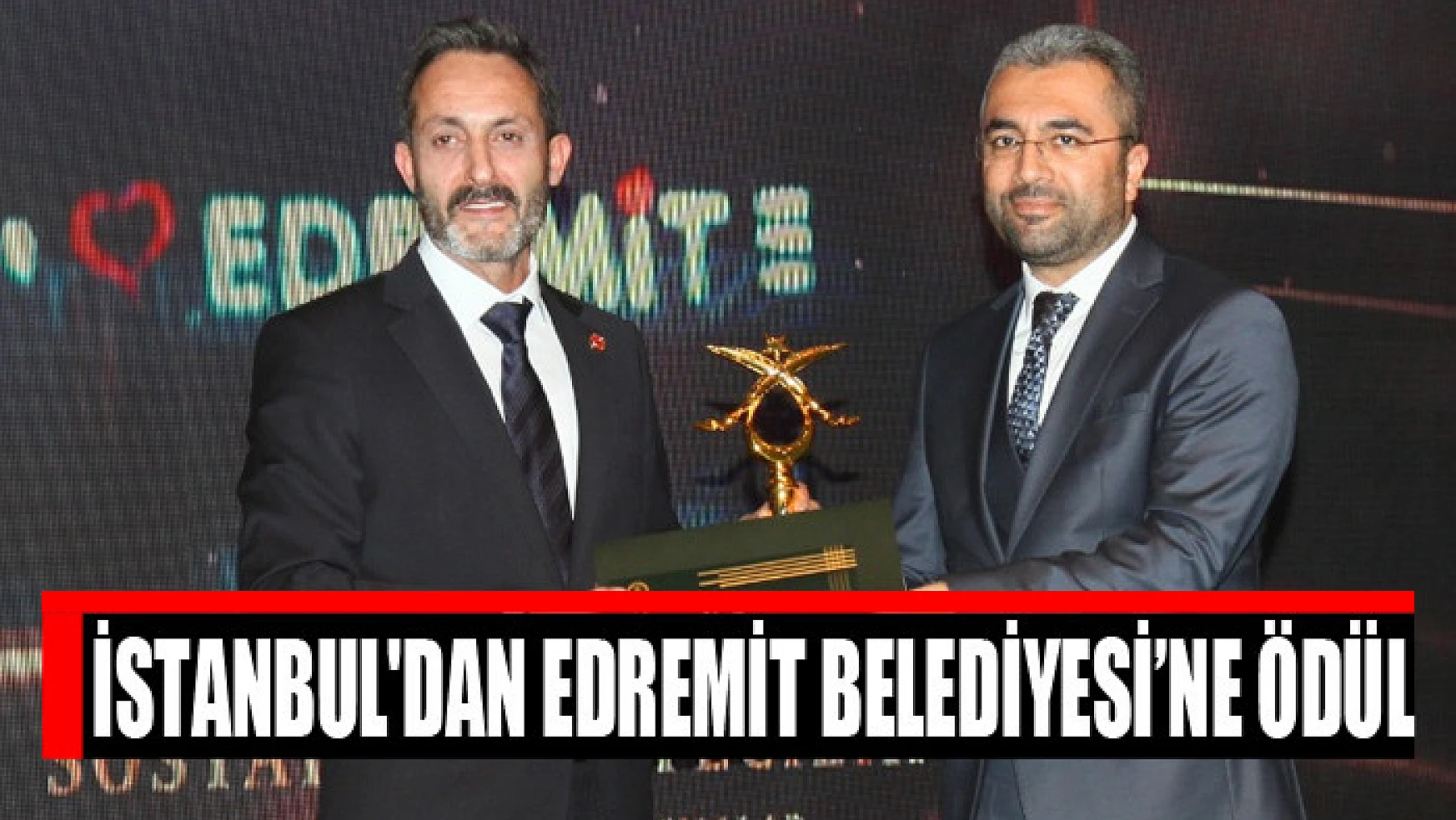 İstanbul'dan Edremit Belediyesi'ne Ödül