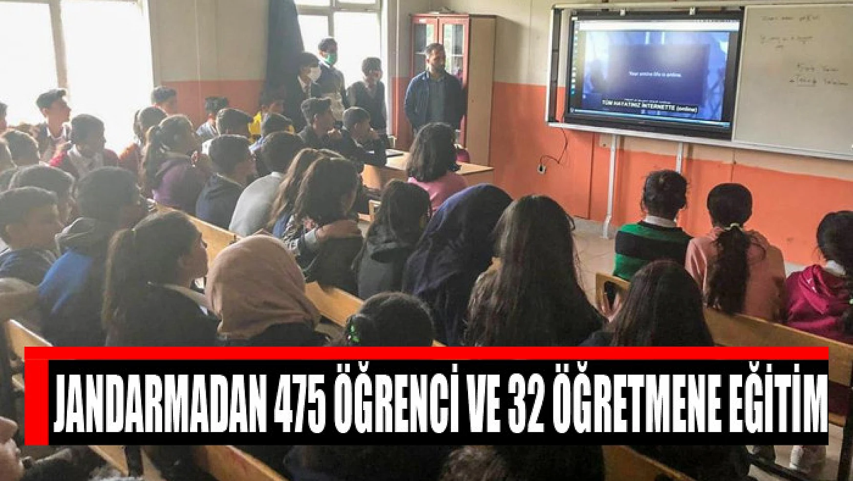 Jandarmadan 475 öğrenci ve 32 öğretmene eğitim