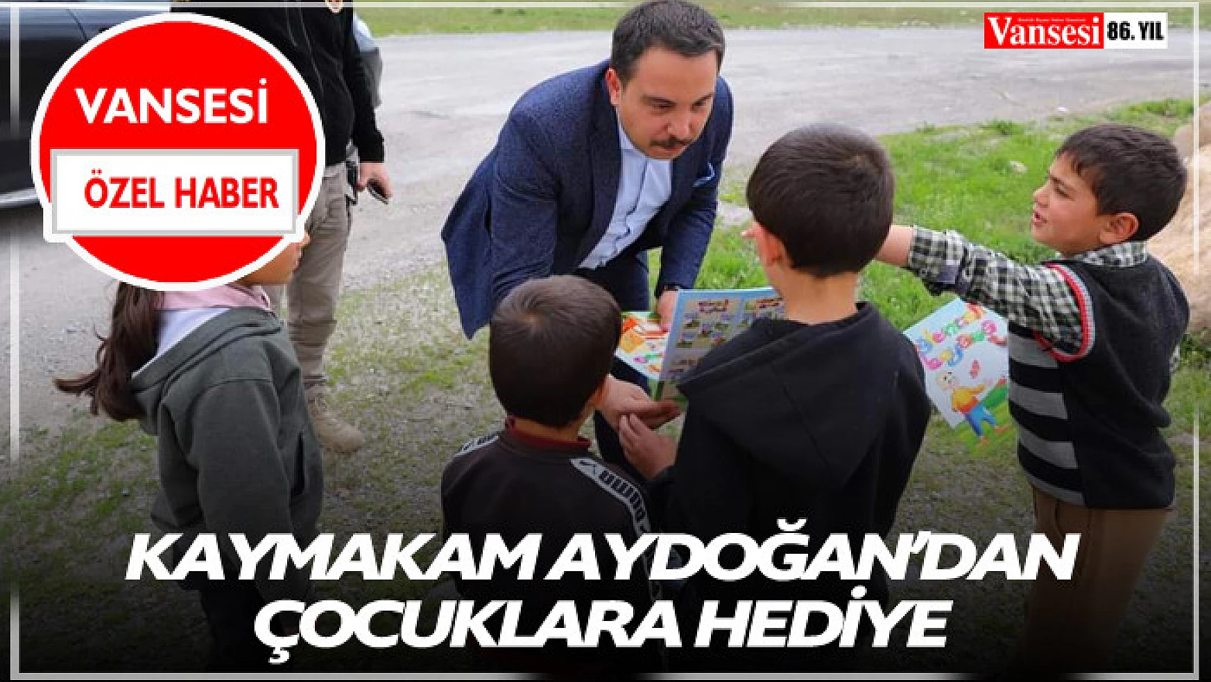 Kaymakam Aydoğan'dan çocuklara hediye