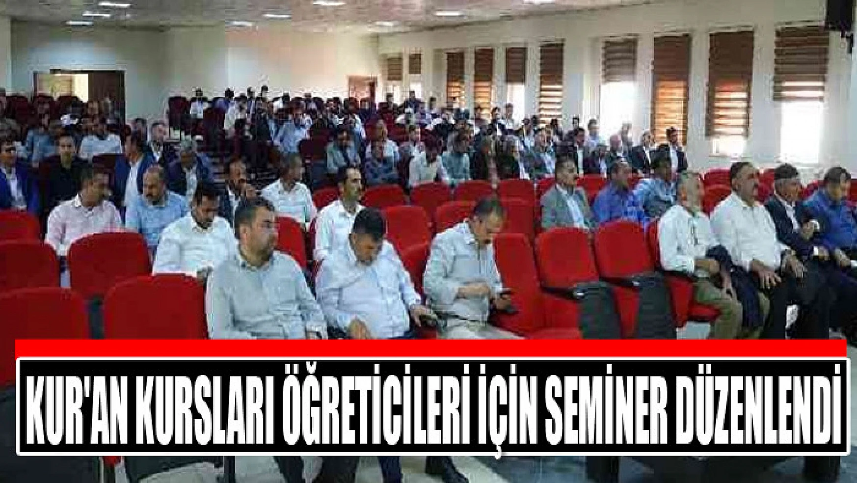 Kur'an kursları öğreticileri için seminer düzenlendi