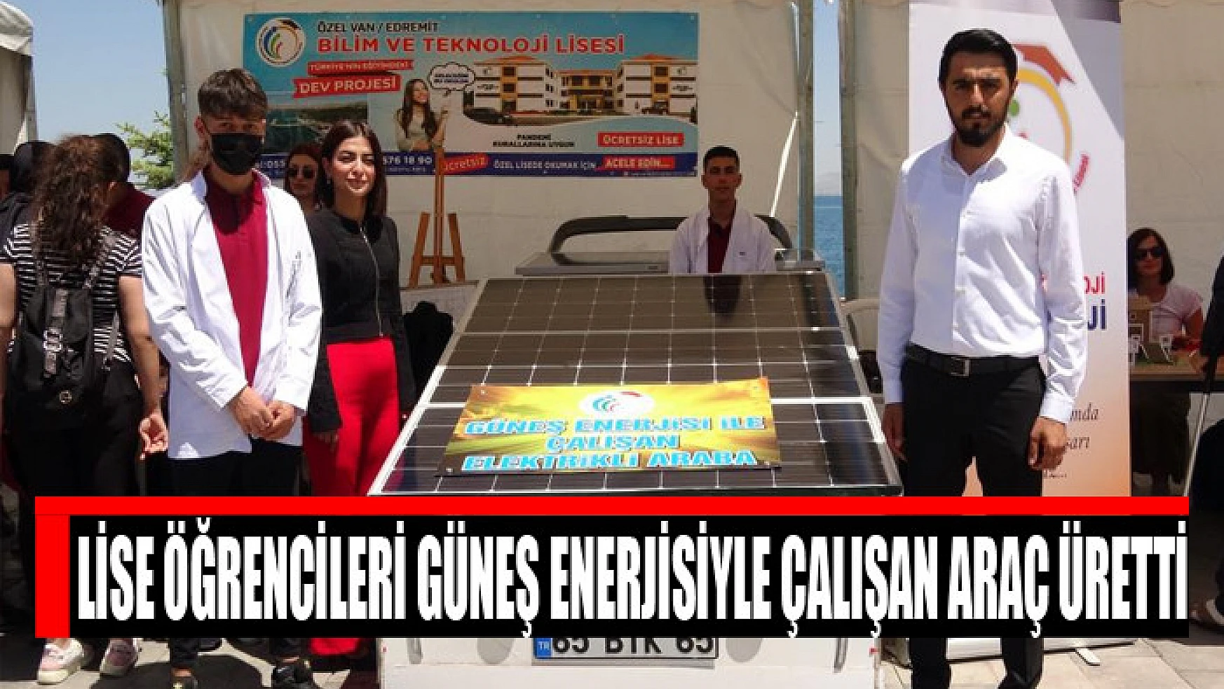 Lise öğrencileri güneş enerjisiyle çalışan araç üretti