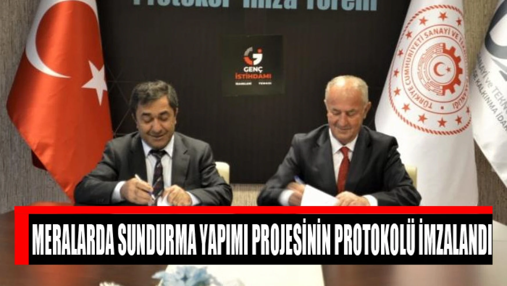 Meralarda Sundurma Yapımı projesinin protokolü imzalandı