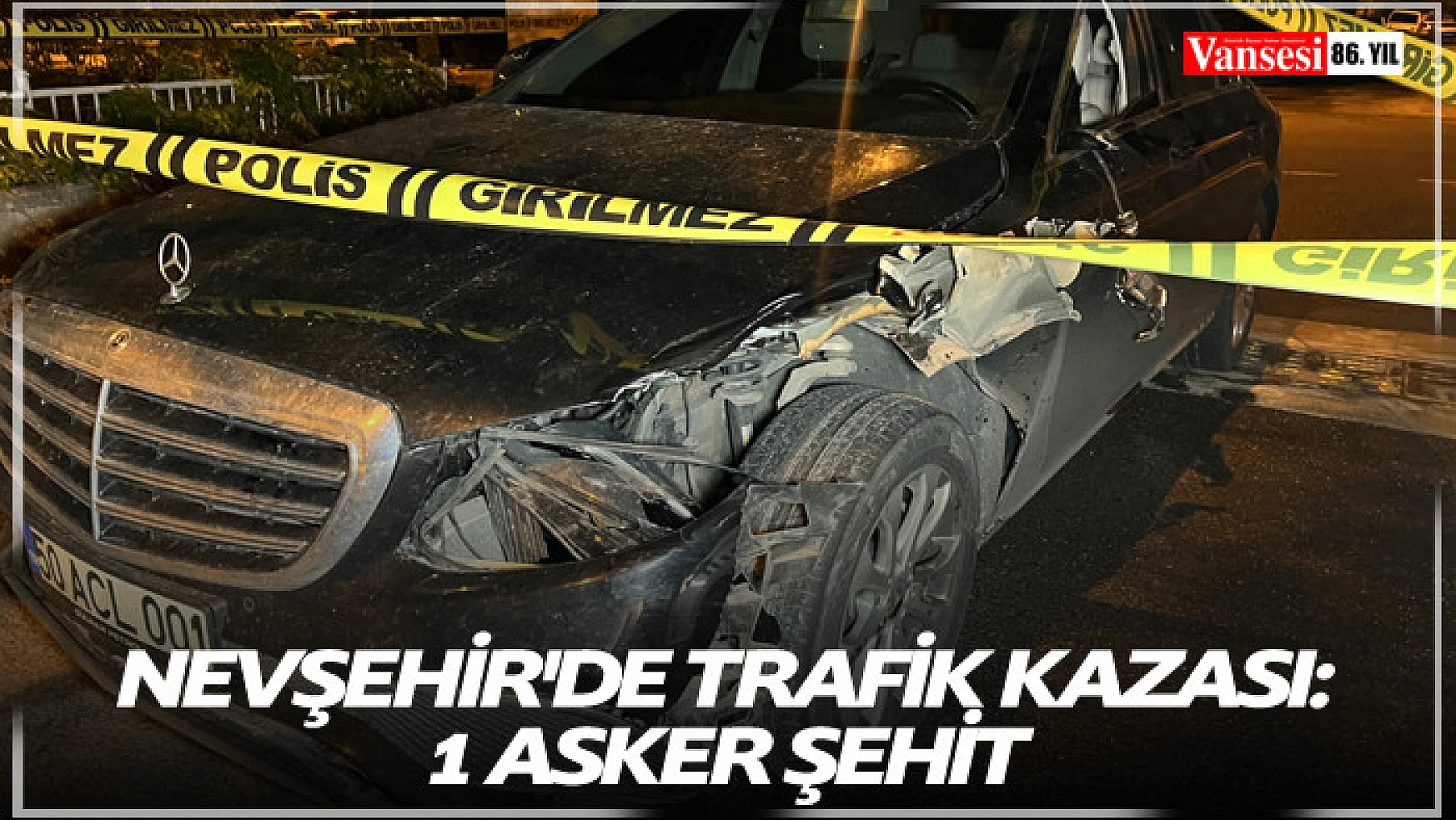 Nevşehir'de trafik kazası: 1 asker şehit