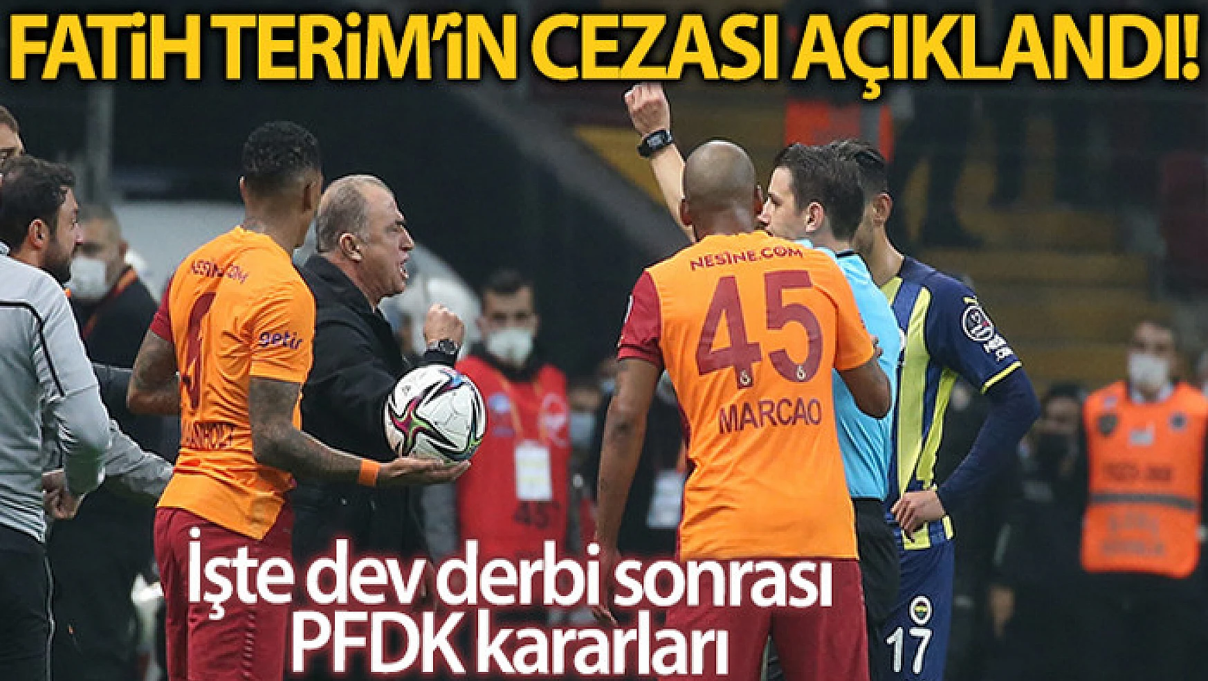 PFDK'dan Fatih Terim'e 6 maç ceza