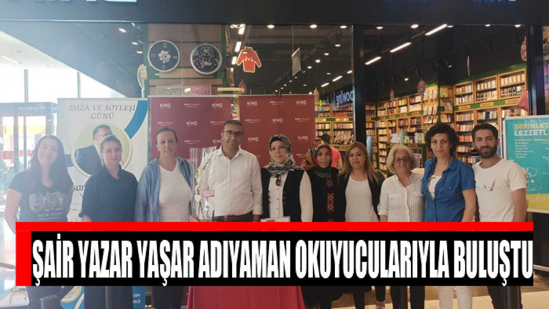 Şair yazar Yaşar Adıyaman Van AVM'de okuyucularıyla buluştu