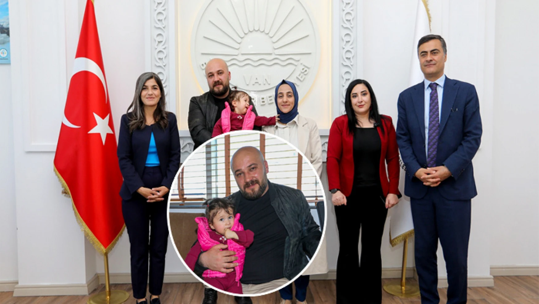 SMA hastası Sena bebeğin ailesinden eş başkanlara ziyaret