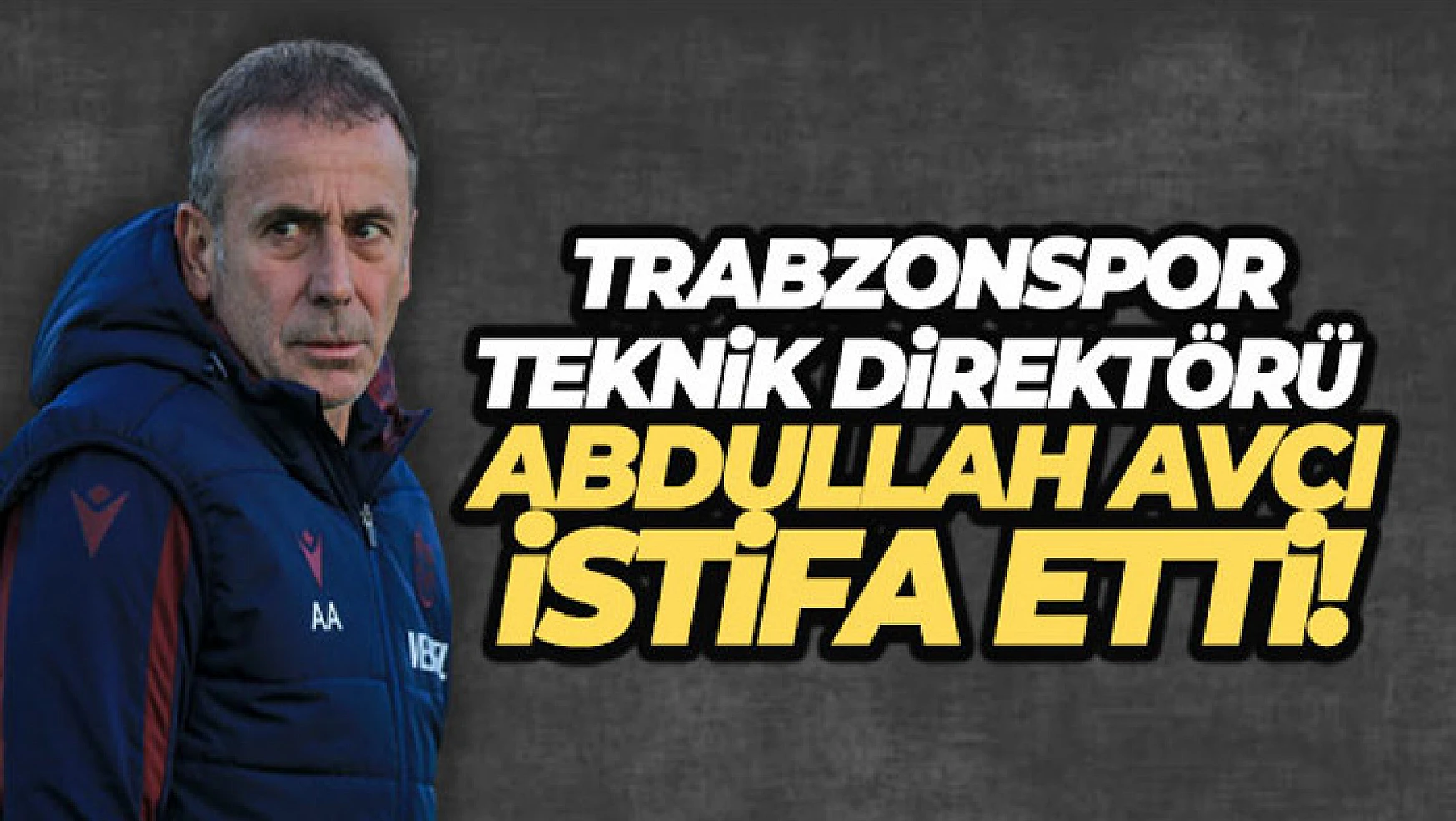 Trabzonspor'da deprem! Abdullah Avcı istifa etti
