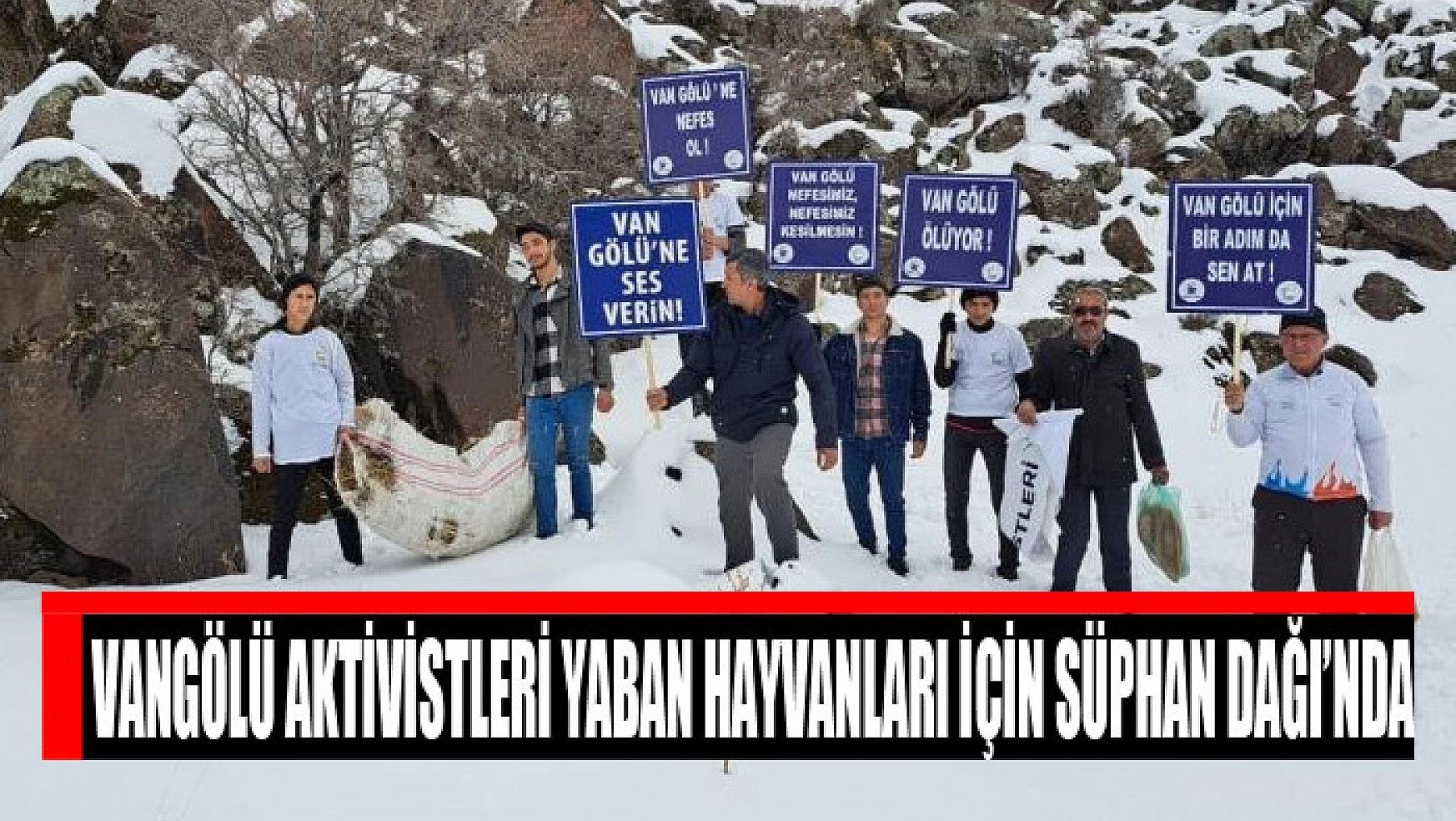 Vangölü Aktivistleri yaban hayvanları için Süphan Dağı'nda