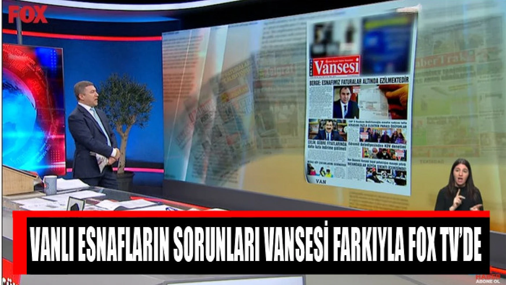 VANLI ESNAFLARIN SORUNLARI VANSESİ FARKIYLA FOX TV'DE