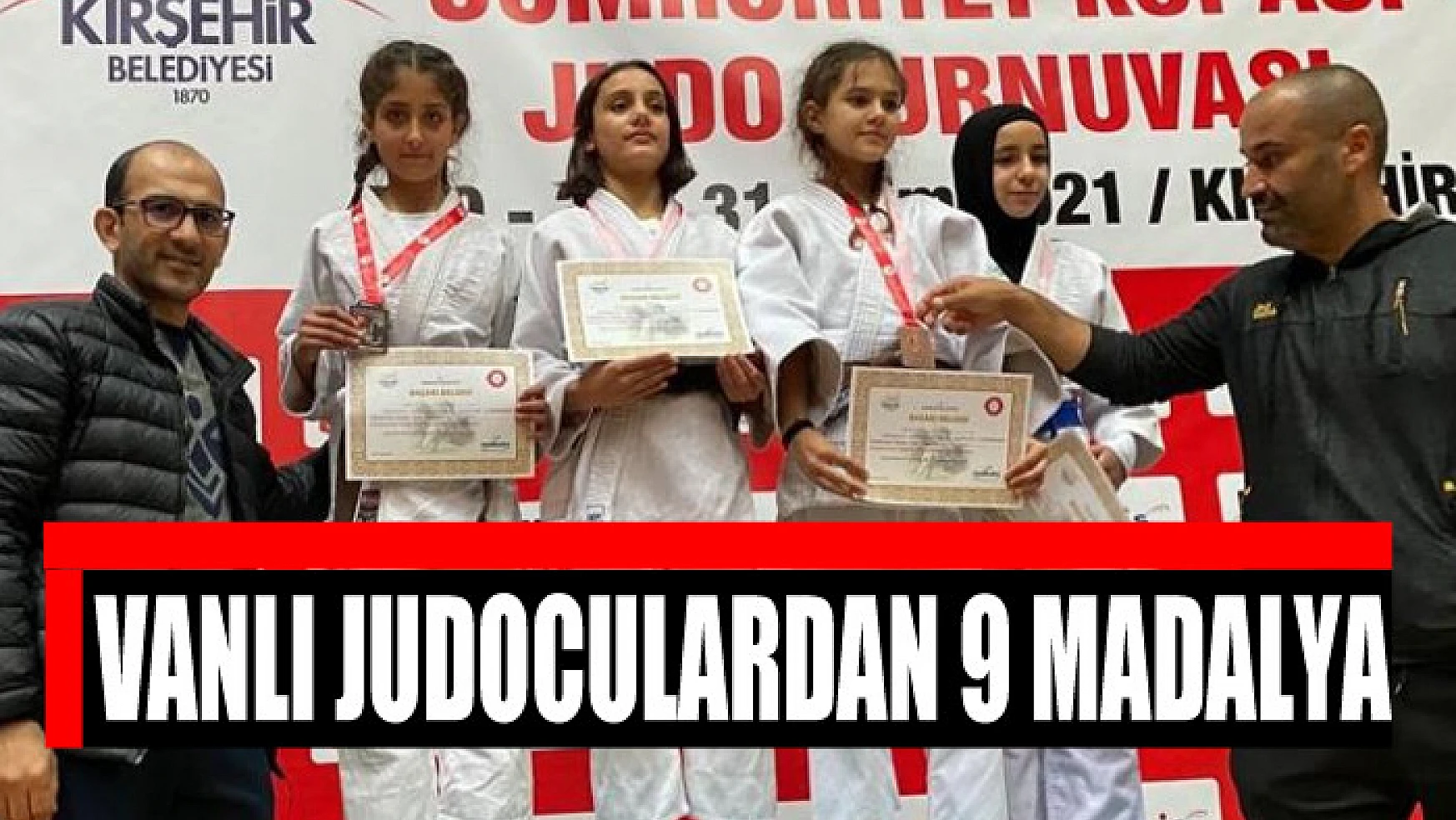 Vanlı judoculardan 9 madalya