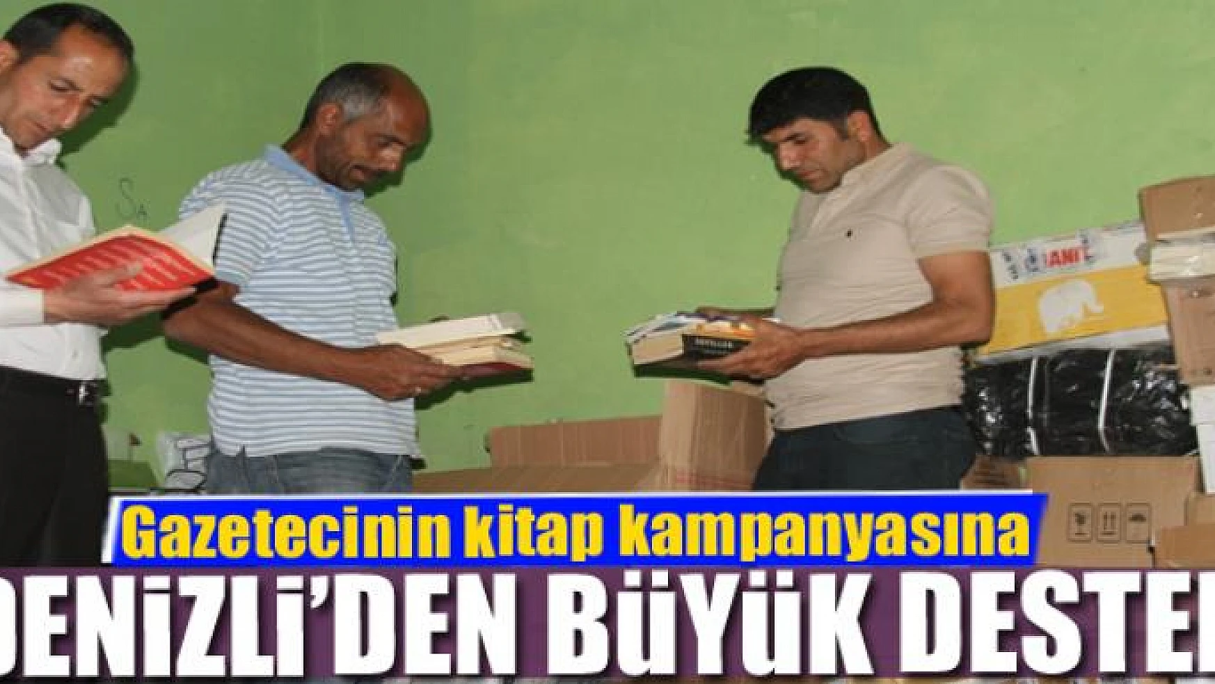 Gazetecinin kitap kampanyasına Denizli'den büyük destek